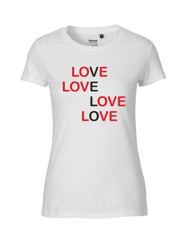 T-Shirt "LOVE x4 VELO" DAMEN
